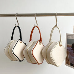 Canvas Shoulder Bag Chains Crossbody Small Female Purse