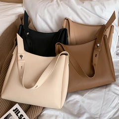 Women's Pu Leather Shoulder Bag Crossbody Solid Shopper