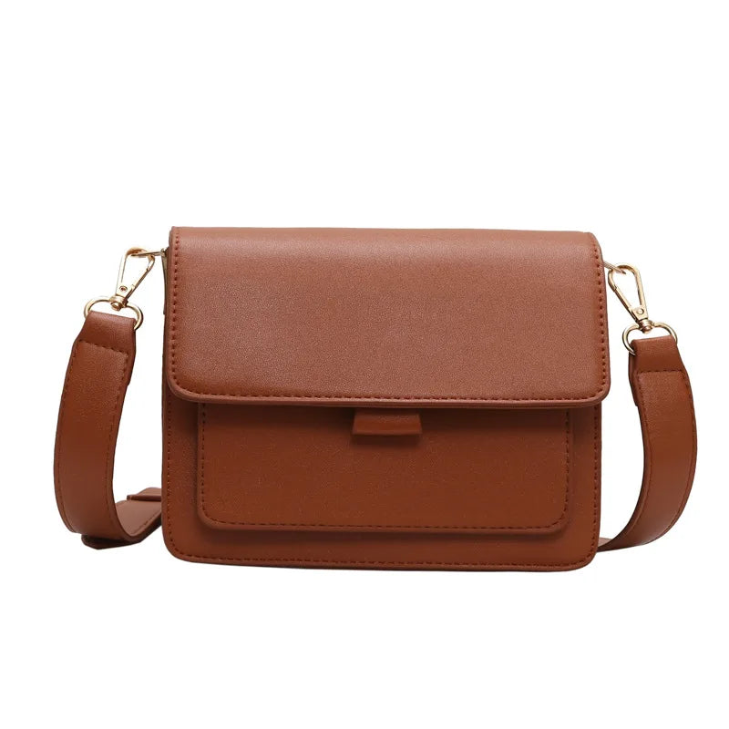 Small Crossbody Bag PU Leather Messenger Lightweight
