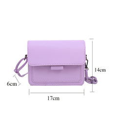 Small Crossbody Bag Lightweight PU Leather Messenger Handbag