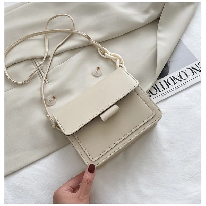 Women's Small Crossbody Bag Lightweight Flap Handbag