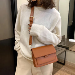 Small Crossbody Bag PU Leather Messenger Lightweight for Women