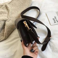 Small Crossbody Bag PU Leather Messenger Lightweight