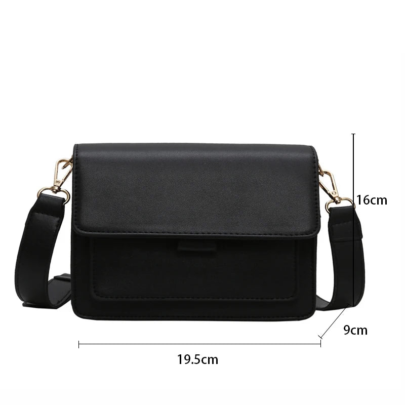 Small Crossbody Bag PU Leather Messenger Lightweight for Women