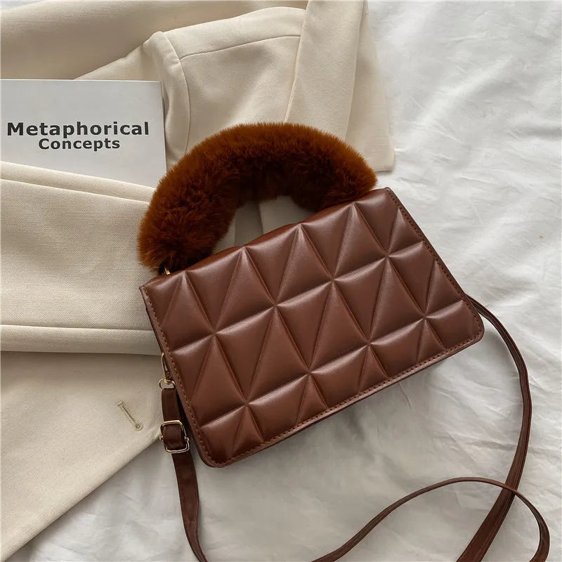 Women's Small Crossbody Bag Lightweight PU Leather Messenger Handbag Purse