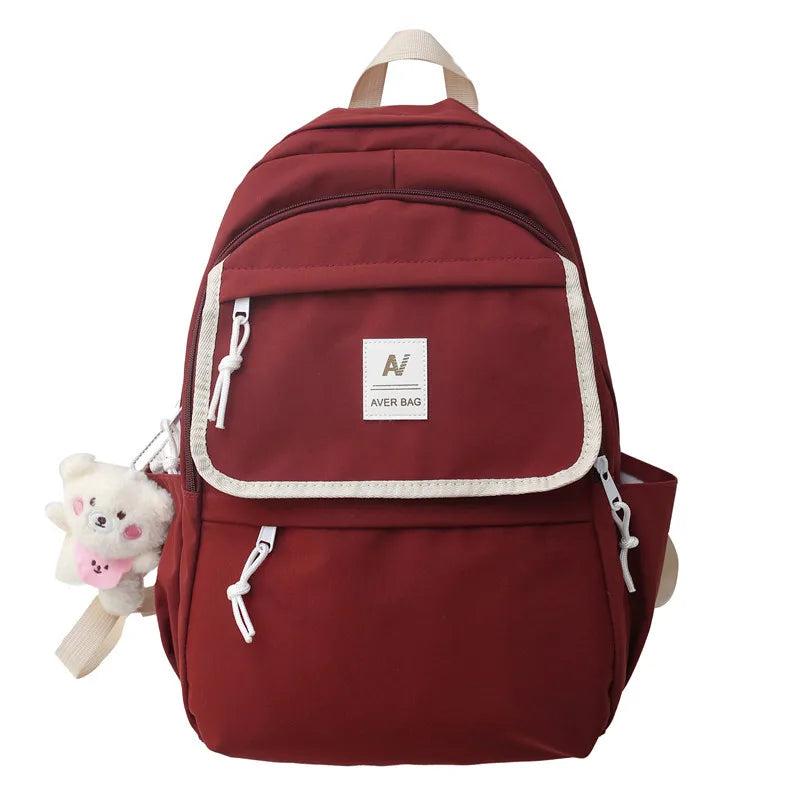 Breathable Backpack Women's Bag Large Capacity Schoolbag for Student