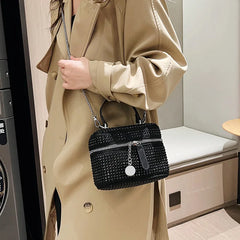 Bright Diamond Handbag Bag Woman Versatile Box Bag