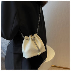 Canvas Shoulder Bag Women Crossbody Messenger Handbags Small Casual Bucket S