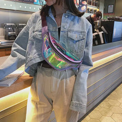 Waterproof Transparent Women Fanny Pack Clear Waist Bag