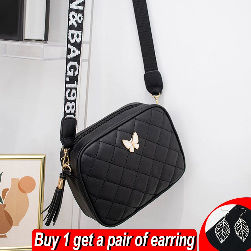 Butterfly Shoulder Bag Small Square Crossbody Bag