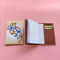 Butterfly Women Passport Cover Travel Passport Ticket Holder