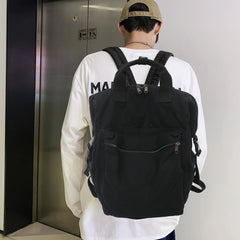 Canvas Backpack for Women Men Large Capacity Travel School Bag