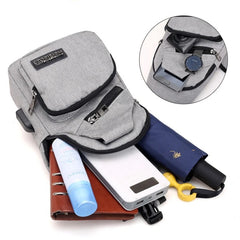 Canvas Chest Pack Crossbody Shoulder Bag Fanny Pack Mini Waist Chest Bag