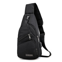Canvas Chest Pack Crossbody Shoulder Bag Fanny Pack Mini Waist Chest Bag