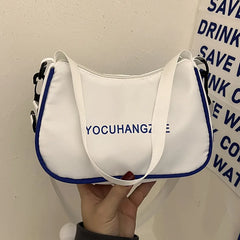 Canvas Crossbody Bags Small Shoulder Tote Bag Girl Student Handbags Purse