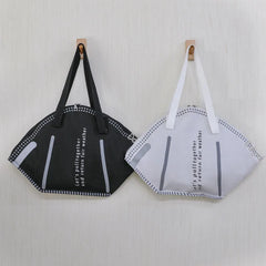 Creative Face Masks Women's Bag Canvas Large Shopping Tote Bag
