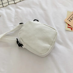 Canvas Patchwork Crossbody Shoulder Bag Women Mini Wallet Phone Bags