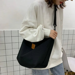 Canvas Shoulder Bags for Women Retro Casual Messenger Bag Girls