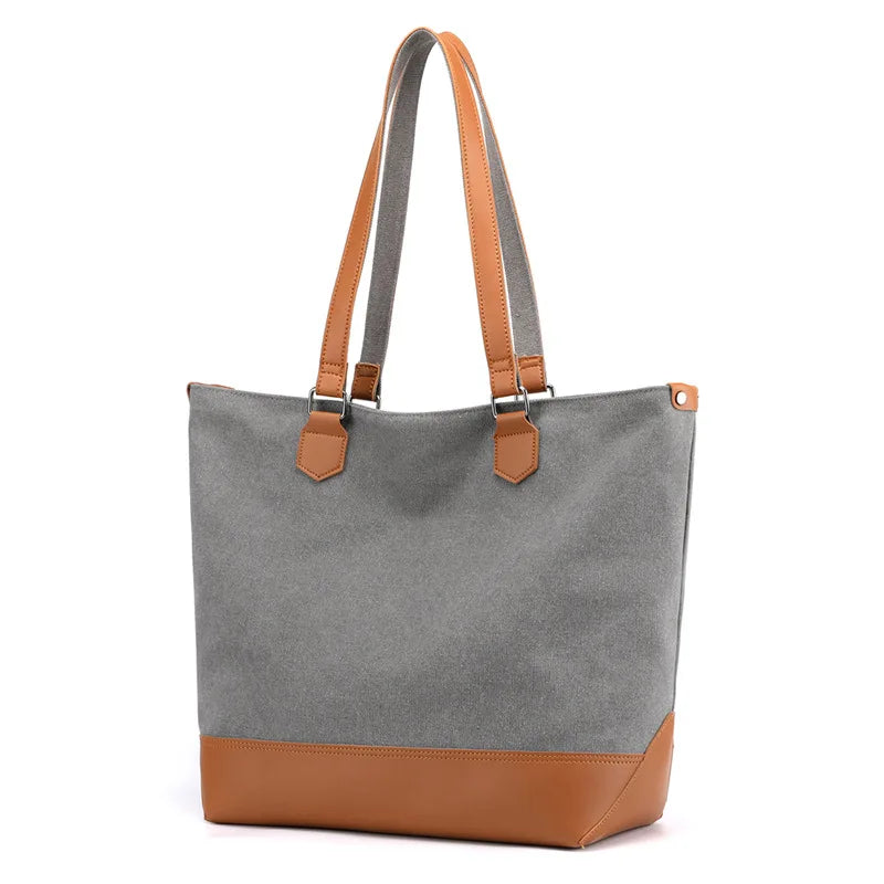 Canvas Woman Bag, Large Capacity Shoulder Bag