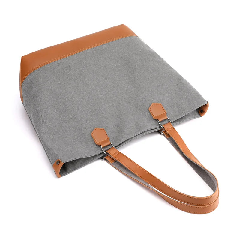 Canvas Woman Bag, Large Capacity Shoulder Bag