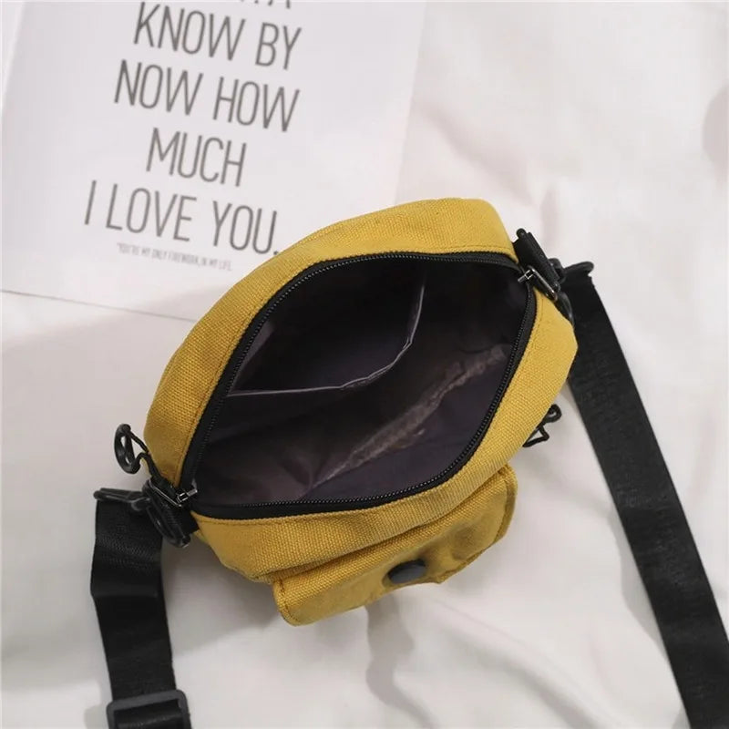 Canvas Women Bags Solid Casual Shoulder Messenger Bag Handbag Outdoor Bag