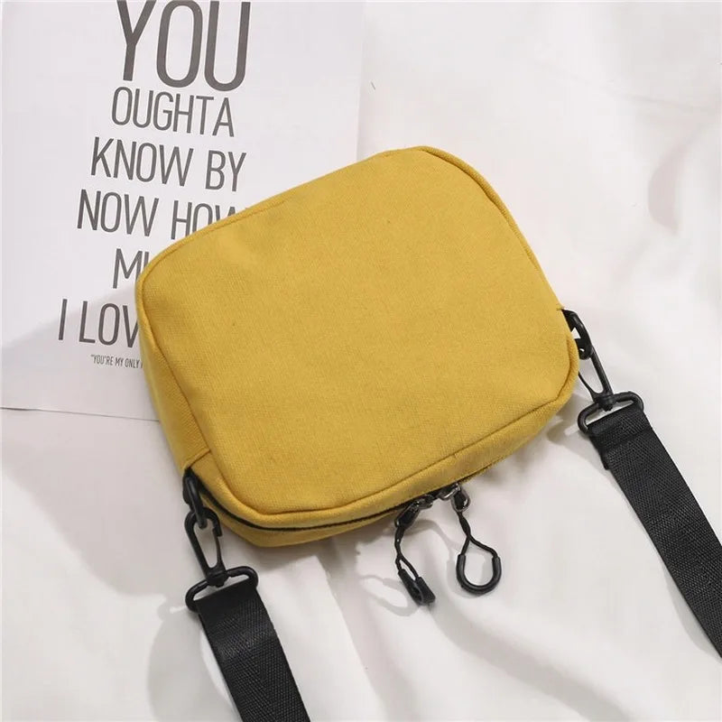 Canvas Women Bags Solid Casual Shoulder Messenger Bag Handbag Outdoor Bag