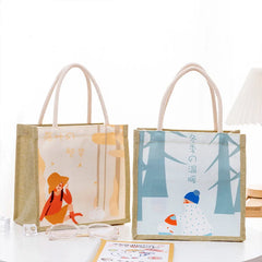 Canvas Women Tote Bags Small Cotton Cloth Ladies Hand Bag Fabric Female Handbags