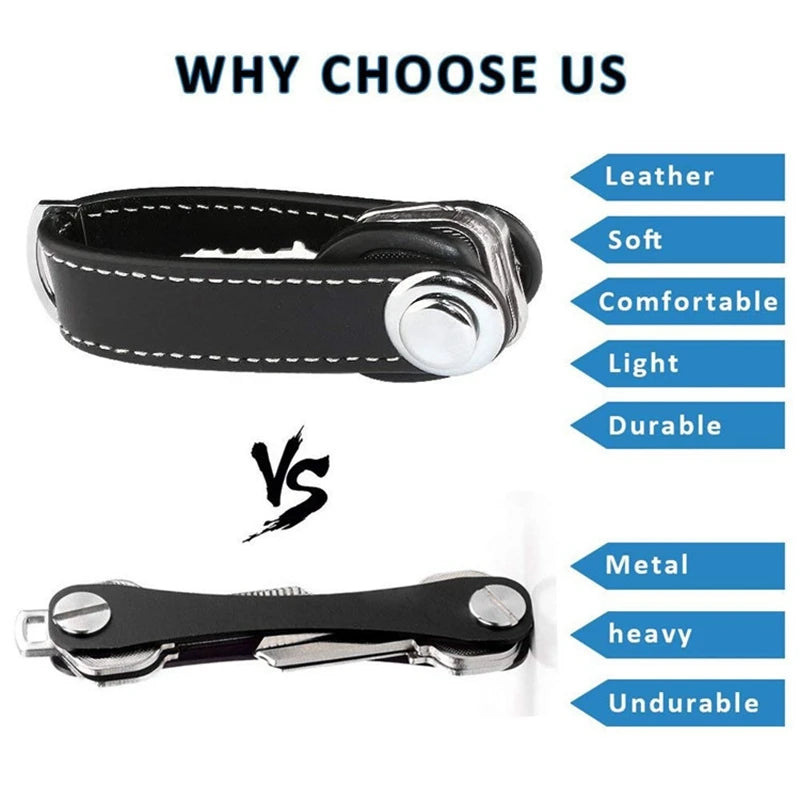 Car Key Pouch Bag Case Wallet Holder Chain Key Wallet Ring Pocket