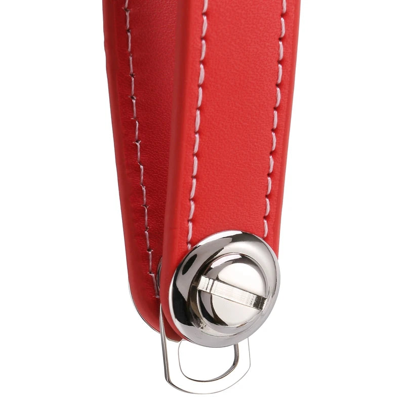 Leather Car Key Pouch Bag Case Holder Chain Organizer
