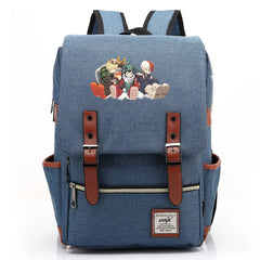 Anime My Hero Buckle School Bag Teenagers Student Schoolbags Women Men Backpack