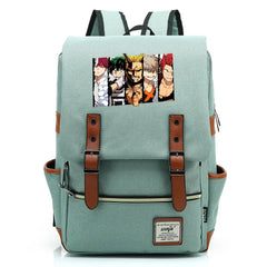 Anime My Hero Buckle School Bag Teenagers Student Schoolbags Women Men Backpack