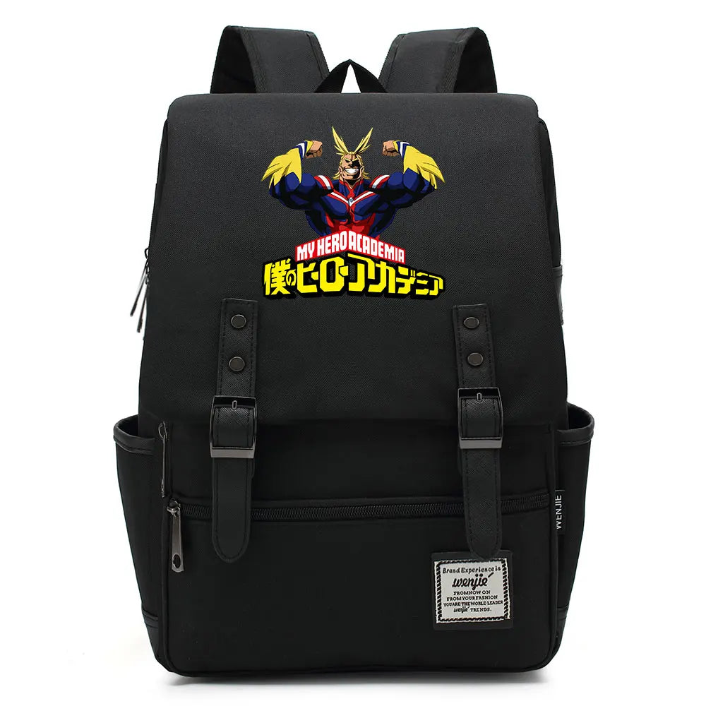 My Hero Buckle School Bag for Children - Anime Cartoon Backpack