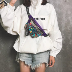 Cartoon Fanny Pack Waist Bags Women Crossbody Chest Bag
