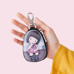 Cartoon Women Key Bag Girl Student Leather Key Wallets Key Case