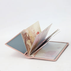 Leather Passport Holder Travel Cover Boarding Bag