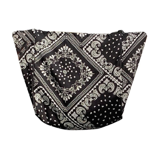 Cashew Flower Printing Women Shoulder Bags Ladies Shopping Tote Casual Cotton Fe