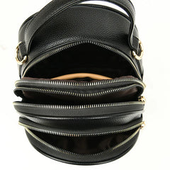 Durable Small Leather Backpack for Women