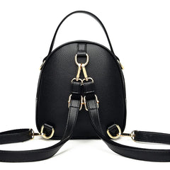 Durable Small Leather Backpack for Women