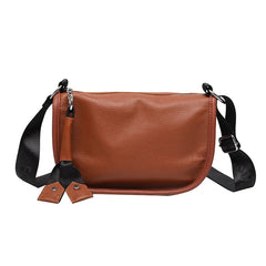 Vintage Tassel Leather Saddle Shoulder Bag
