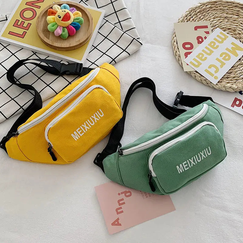 Canvas Small Bag Female Hip Hop Crossbody Bag