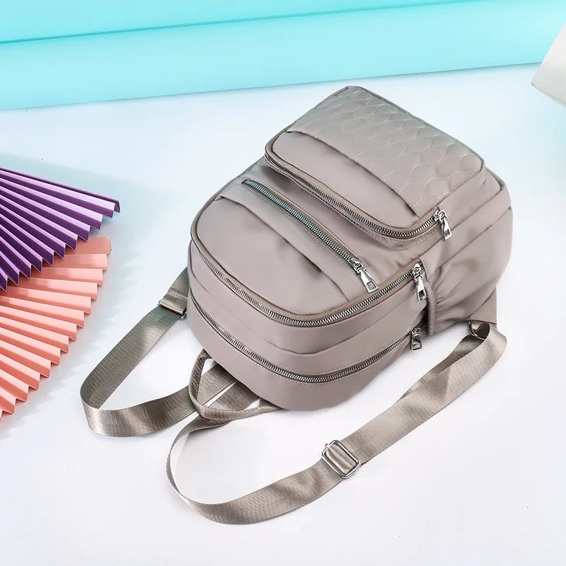 Pretty Diamond Lattice Backpack for Women