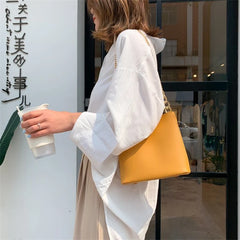 Chain Shoulder Messenger Bag High Pu Leather Crossbody Bags Women