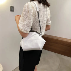 Leather Chain Shoulder Strap Women Messenger Bag
