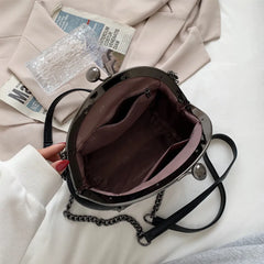 Leather Chain Shoulder Strap Women Messenger Bag