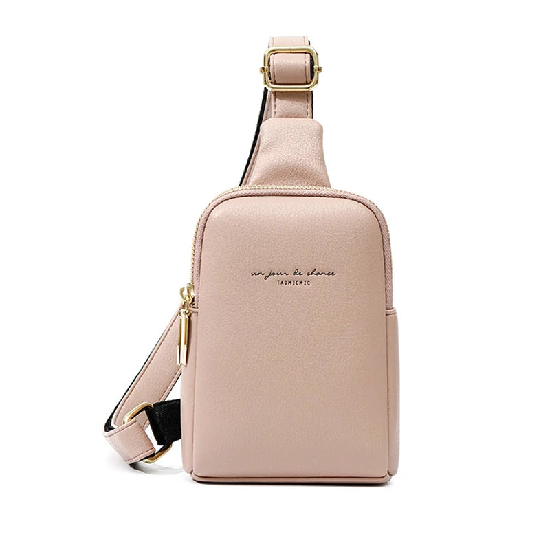 Women PU Leather Waist Bags Hip Hop Banana Belt Bag