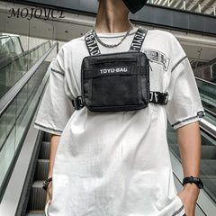 Chest Rig Bag Adjustable Vest Fanny Pack Hip Hop Streetwear Travel Waistcoat