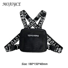 Chest Rig Bag Adjustable Vest Fanny Pack Hip Hop Streetwear Travel Waistcoat