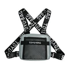 Chest Rig Bag Adjustable Vest Fanny Pack Hip Hop Streetwear Travel Waistcoat