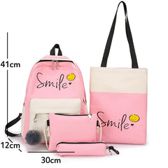 Canvas Kids Backpack Girls School Bag Student Bookbag