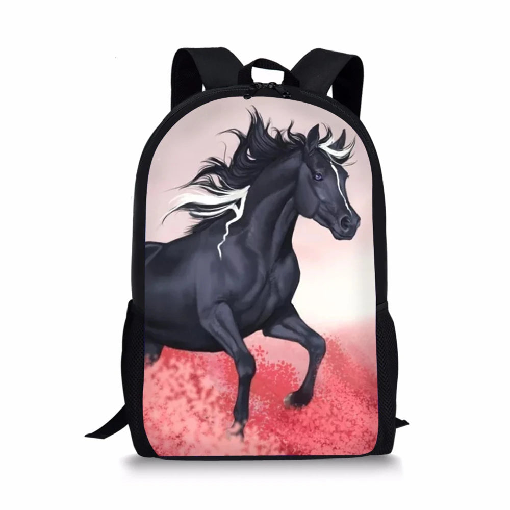 Unicorn Horse Pattern Kids Backpack